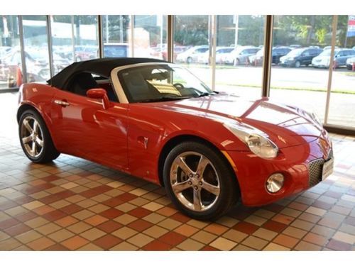 Manual red cloth chrome wheels stick shift convertible low miles low price