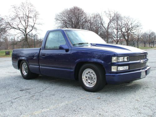 1990 chevy ss 454 pickup prostreet  pro street  supercharged tubbed corvette