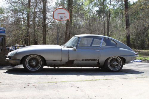 1967 jaguar e-type 2x2 coupe. complete but requires total restoration