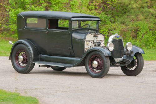 1929 ford model a tudor &#034;banger&#034; powered hot rod
