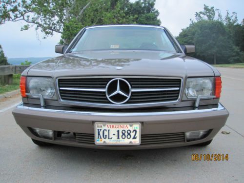 Mercedes 126 w126 560sec coupe, taupe w/creme beige interior, great condition
