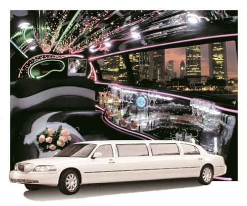 2005 white 10 passenger lincoln orleans limousine