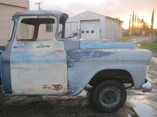 1959 chevrolet pickup shortbed big rear window project /55 56 57 58