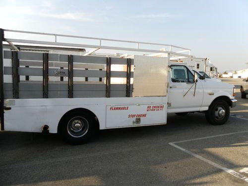 1996 ford f-350 stake bed studio fuel truck