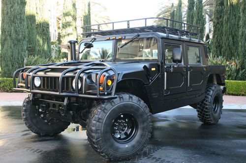 Rare 1998 hummer h1 hard top pick up only 48k miles matte black wow must see!!