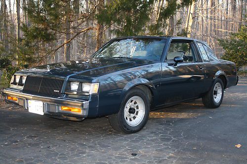 1987 buick regal "t" &amp; exterior sport package w/t tops with 307 5.0l