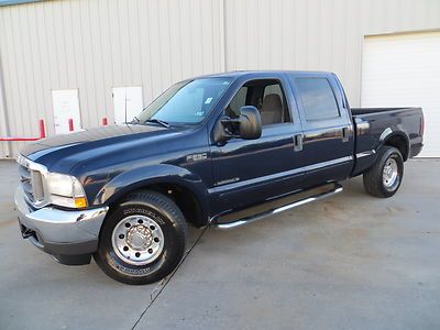 02 f250 xlt (7.3) power-stroke turbo diesel crew swb carfax 2-owners strong tx !