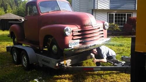 Bella's red 1953 chevy truck replica from forks washington