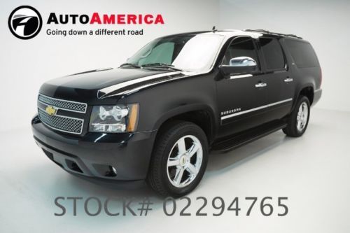 37k low miles chevy suburban ltz black leather 1 one owner nav loaded