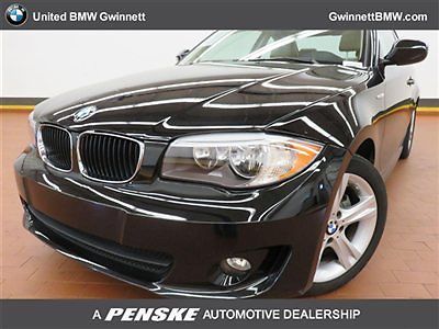 128i 1 series low miles 2 dr coupe automatic gasoline 3.0l straight 6 cyl jet bl