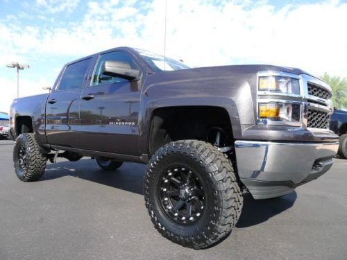 2014 chevrolet silverado 1500 crew cab lt 4x4 used lifted truck~low miles! nice!