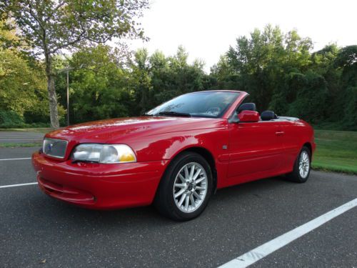 1999 volvo c70 convertible low miles candy red super nice no reserve !