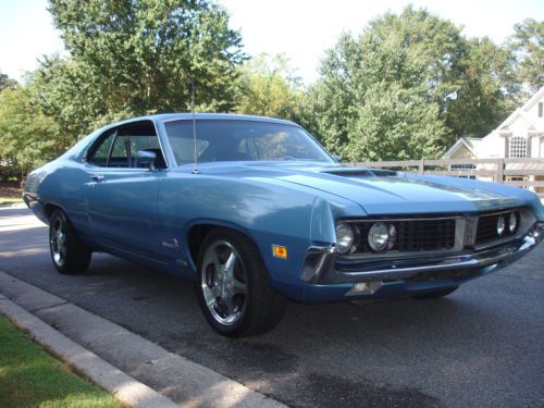 1970 ford torino, 351c california car with docs. blue plates and service history