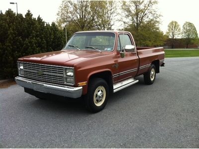 1983 chevrolet k20 regular cab pickup truck, 4x4, 5.7l, auto, pa one owner!!!