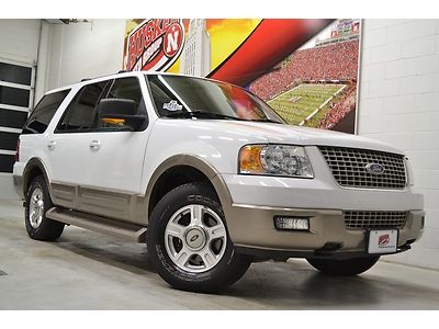 03 ford expedition eddie bauer 105k rear dvd leather 4x4 3rd row moonroof financ