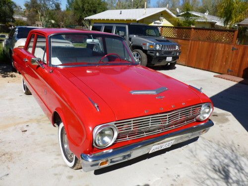 1963 ford falcon, v8,  automatic, with over drive, 2door , red