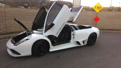 Lamborghini murcielago lp640 versace style white e-gear new rims and tires oem!