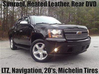 Ltz sunroof heated leather rear camera dvd navigation 20 inch rims no accidents