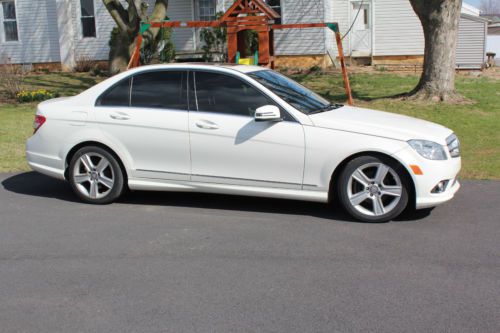 2010 mercedes c300 white 43000 miles automatic awd 4x4 4-matic tint