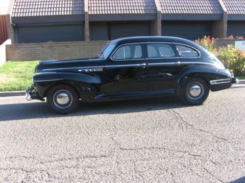 1941 buick roadmaster black fireball eight 4 door sedan vintage/touring