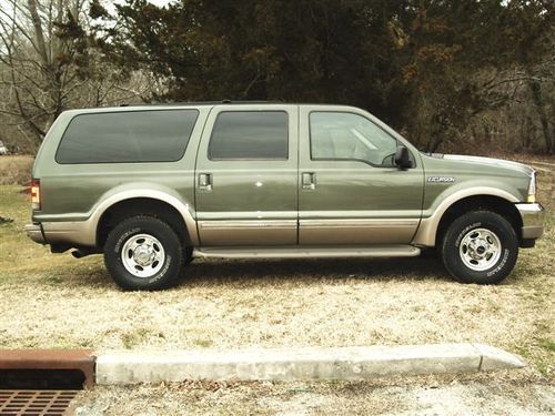 02 excursion ltd 7.3 diesel 4x4 awesome mechanical cond 3rd row southern vehicle