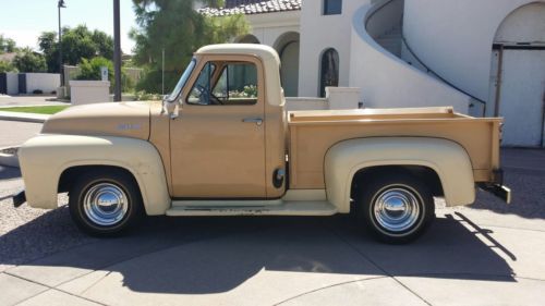 1953 ford f100 flare side/step side with v8 no rust az truck