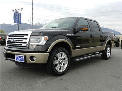 Crew cab lariat 4x4 ecoboost nav roof leather heated ac seats loaded clean save