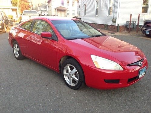 05 accord ex private owner coupe auto 4cyl red loaded clean no reserve