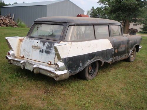 Rare 1957 chevy 150 series 2 door wagon...very hard to find car!