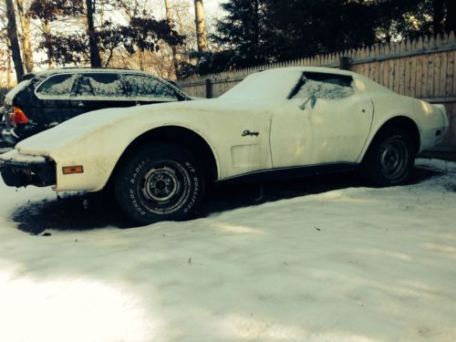 1976 corvette - complete clean rolling shell - needs drivetrain and interior