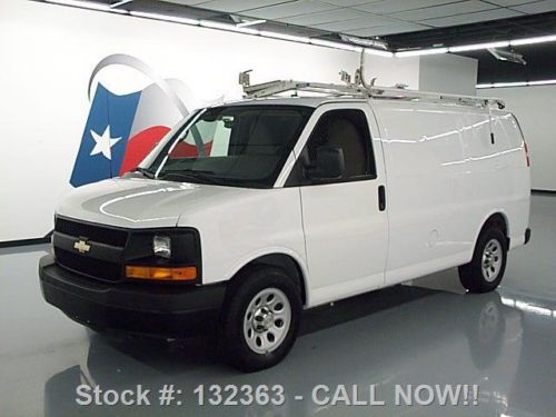 2012 chevy express 1500 cargo ladder rack partition 52k texas direct auto