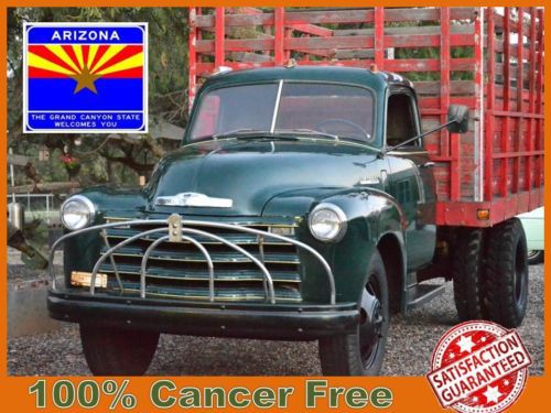 Classic chevy truck flatbed vintage survivor advertise restore 50&#039;s work show