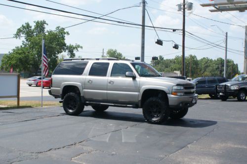 Lifted 4x4 z71 suburban leather sunroof mickey thompson tires 5.3 liter nice