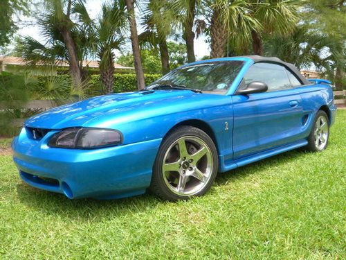 1998 ford mustang svt cobra convertible 2-door 4.6l new lower reserve price