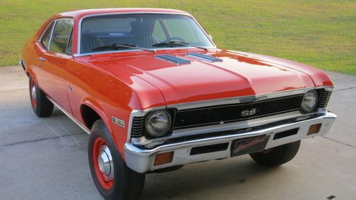 1971 nova * roller * hugger orange * black bucket interior * like 1969 camaro