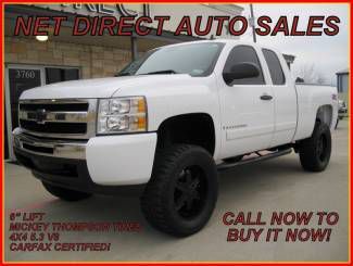 08 chevy z71 4x4 4wd lifted extended cab net direct auto texas carfax certified
