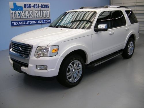 We finance!! 2010 ford explorer limited 4x4 roof heated leather 1 own texas auto