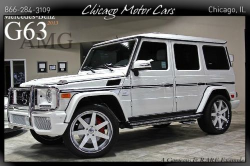 2013 mercedes benz g63 amg over $145k new designo porcelain loaded perfect white