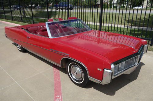 1969 buick electra 225 convertible classic red &amp; red / video / 430 v8