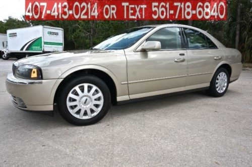 2005 lincoln ls luxury leather clean carfax 02 03 04 service at the dealer