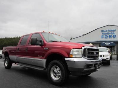 2003 ford f350 crewcab lariat 4x4 longbed  diesel loaded and no reserve !