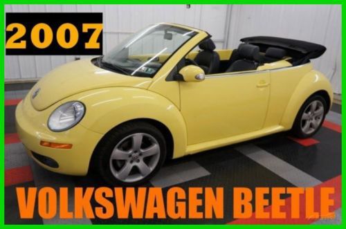 2007 volkswagen new beetle 2.5 nice! convertible! one owner! gas saver! wow!