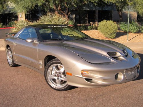 2002 pontiac trans am ws6 coupe, ls1 v8, hurst 6 speed, t-tops, only 285 miles!
