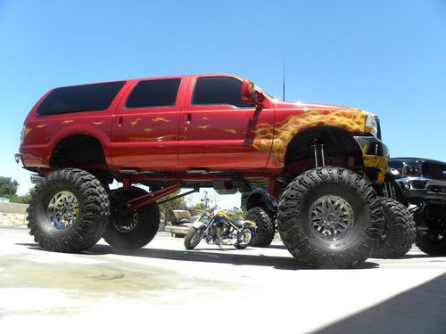 2000 ford excursion limited 7.3l powerstroke lifted monster show truck