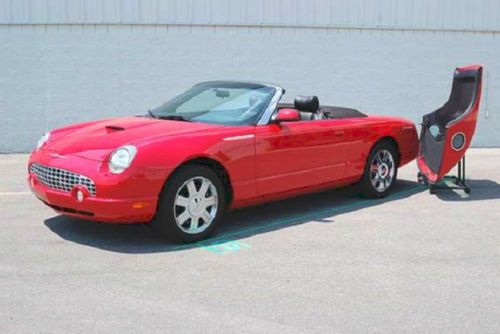 2005 ford thunderbird - 50th anniversary edition - torch red- 34k miles