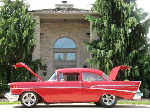 * 1957 chevy 2dr sedan*  frame off restoration (complete) beautiful &amp; cherry!*