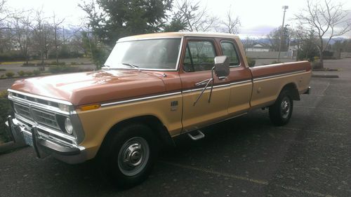 1977 ford f250 ext cab camper special like new all original